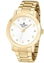 Ficha técnica e caractérísticas do produto Relógio Feminino Analógico com Zircônias Dourado- Original Champion - CN26573H - Champion Relógios