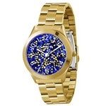 Ficha técnica e caractérísticas do produto Relógio Feminino Analógico Lince LRG4277L A2KX – Dourado / Azul