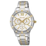 Ficha técnica e caractérísticas do produto Relógio Feminino Analógico Seiko 5Y19AA/5 - Prata com Dourado