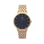 Ficha técnica e caractérísticas do produto Relógio Feminino Analógico Tuguir 5041 Rosê Gold e Azul