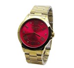 Ficha técnica e caractérísticas do produto Relogio Feminino Atlantis G3494 Dourado Fundo Rosa