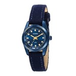 Ficha técnica e caractérísticas do produto Relogio Feminino Azul Mondaine Pulseira Camurça 99062LPMVEH