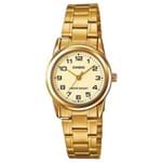 Ficha técnica e caractérísticas do produto Relógio Feminino Casio Analógico Ltpv001g9budf - Dourado