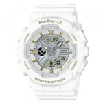 Ficha técnica e caractérísticas do produto Relógio Feminino Casio Baby-G Anadigi BA-110GA-7A1DR - Branco