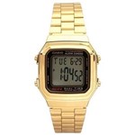 Ficha técnica e caractérísticas do produto Relógio Feminino Casio Digital Vintage - A178wga-1adf - Dourado