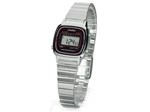 Relógio Feminino Casio Digital - Vintage LA670WA-4DF Prata