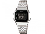 Relógio Feminino Casio Digital Vintage - LA680WA-1BDF Prata