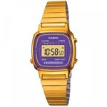 Ficha técnica e caractérísticas do produto Relógio Feminino Casio La-670Wga-6Df - Dourado