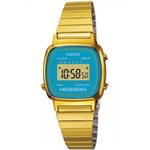 Ficha técnica e caractérísticas do produto Relógio Feminino Casio La-670Wga-2Df - Dourado