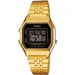 Ficha técnica e caractérísticas do produto Relógio Feminino Casio Vintage Digital LA680WGA-1BDF - Dourado