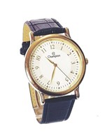 Ficha técnica e caractérísticas do produto Relógio Feminino Champion Analógico Dourado Pulseira Couro Preto CH22813B