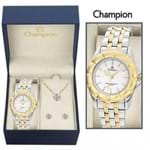 Ficha técnica e caractérísticas do produto Relógio Feminino Champion Analógico Fashion Ch30037w + Kit