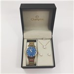 Ficha técnica e caractérísticas do produto Relógio Feminino Champion com Colar e Brincos Mod: CN26975K