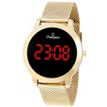 Ficha técnica e caractérísticas do produto Relógio Feminino Champion Digital Led CH40106H - Dourado