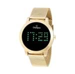 Ficha técnica e caractérísticas do produto Relógio Feminino Champion Digital Led Dourado CH40017G