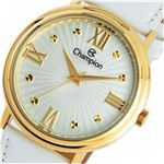 Ficha técnica e caractérísticas do produto Relógio Feminino Champion Dourado Clássico Couro Ch22822m
