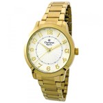 Ficha técnica e caractérísticas do produto Relogio Feminino Champion Dourado Elegance CN25118H