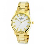 Ficha técnica e caractérísticas do produto Relogio Feminino Champion Dourado Elegance CN25181H