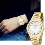 Ficha técnica e caractérísticas do produto Relógio Feminino Champion Dourado Original Prova DÁgua CH22368H
