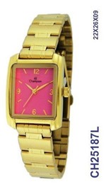 Ficha técnica e caractérísticas do produto Relógio Feminino Champion Dourado Rosa Ch25187l