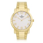 Relógio Feminino Champion Elegance Analógico Cn25181h Dourado com Fundo Branco