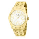 Ficha técnica e caractérísticas do produto Relógio Feminino Champion Elegance Analógico CN26635H Dourado