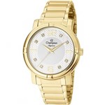 Ficha técnica e caractérísticas do produto Relógio Feminino Champion Elegance CN25252H Dourado