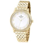 Ficha técnica e caractérísticas do produto Relógio Feminino Champion Elegance Dourado CN24191H