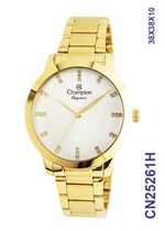 Ficha técnica e caractérísticas do produto Relógio Feminino Champion Elegance Dourado CN25261H