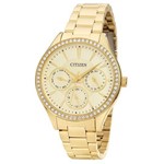 Ficha técnica e caractérísticas do produto Relógio Feminino Citizen TZ28404G Aço Dourado