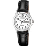 Relógio Feminino Citizen TZ28520N 26mm Couro Preto