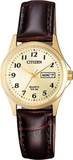 Ficha técnica e caractérísticas do produto Relógio Feminino Citizen TZ28520X 26mm Couro Marrom