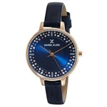 Relógio Feminino Daniel Klein Dk11881-4 - Azul Escuro/Dourado