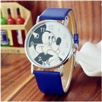 Ficha técnica e caractérísticas do produto Relógio Feminino De Pulso Azul Escuro Analógico Mickey Disney