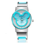 Ficha técnica e caractérísticas do produto Relógio Feminino de Pulso Pulseira Azul Mickey Mouse Disney