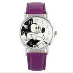 Ficha técnica e caractérísticas do produto Relógio Feminino De Pulso Roxo Claro Analógico Mickey Disney