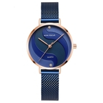 Relógio Feminino de Quartz à Prova d'àgua MINIFOCUS-MF0291L - Azul - 60