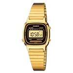Ficha técnica e caractérísticas do produto Relógio Feminino Digital Casio LA670WGA1DF - Dourado