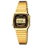 Ficha técnica e caractérísticas do produto Relógio Feminino Digital Casio LA670WGA1DF - Dourado