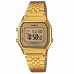 Ficha técnica e caractérísticas do produto Relógio Feminino Digital Casio LA680WGA-9DF - Dourado