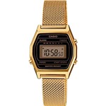 Ficha técnica e caractérísticas do produto Relógio Feminino Digital Casio LA690WEMY-1DF - Dourado