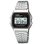 Ficha técnica e caractérísticas do produto Relógio Feminino Digital Casio Vintage A159WA-N1DF - Prata