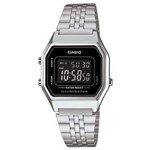 Ficha técnica e caractérísticas do produto Relógio Feminino Digital Casio Vintage LA680WA-1BDF - Prata