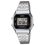 Ficha técnica e caractérísticas do produto Relógio Feminino Digital Casio Vintage LA680WA-1DF - Prata