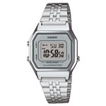 Ficha técnica e caractérísticas do produto Relógio Feminino Digital Casio Vintage LA680WA-7DF - Prata