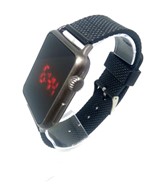 Ficha técnica e caractérísticas do produto Relógio Feminino Digital Led Touch Quadrado Preto - Karusca'S
