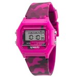 Ficha técnica e caractérísticas do produto Relógio Feminino Digital Speedo 65068L0EVNP4 - Rosa/Preto