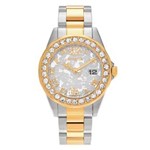 Ficha técnica e caractérísticas do produto Relógio Feminino Disney Two Tone Stainless Steel Rhinestone Dial Link Bracelet - Modelo 22871