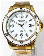 Relógio Feminino Dourado Backer Munich 34160026 BR Garantia