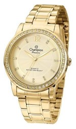 Ficha técnica e caractérísticas do produto Relógio Feminino Dourado Champion Cn29150g